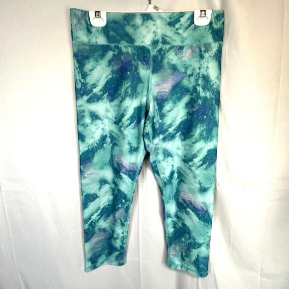 Xersion 7/8 Ankle Legging size Large Women blues Quick-Dri - Picture 1 of 7